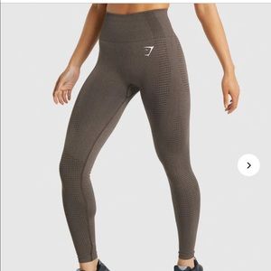 Gymshark vital seamless 2.0 leggings brown marl size medium